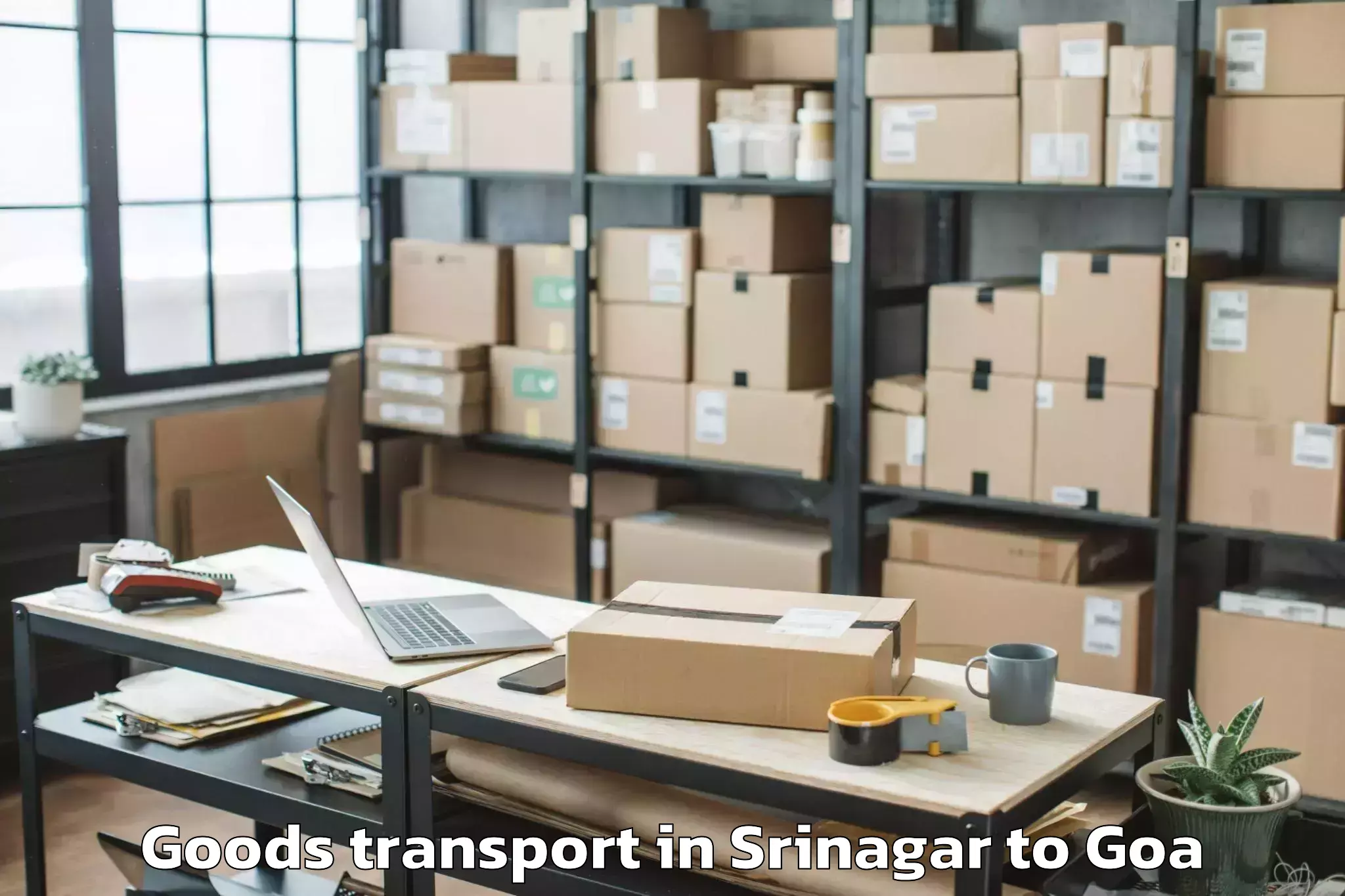 Reliable Srinagar to Benaulim Goods Transport